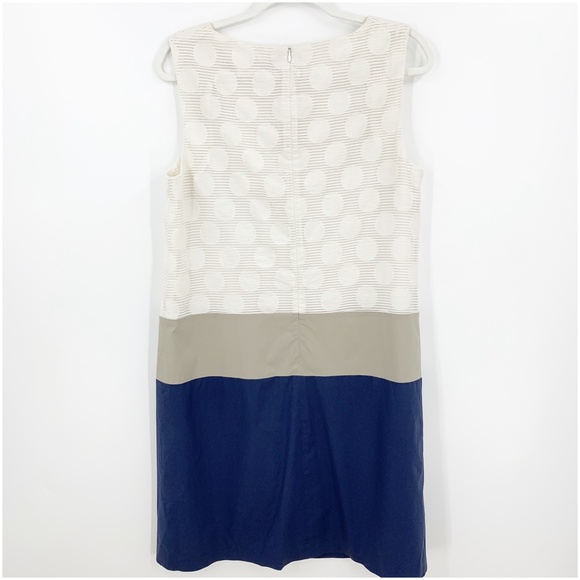 Peserico Sleeveless Color Block Shift Dress Sz IT 48 = US 12 - Picture 2 of 11